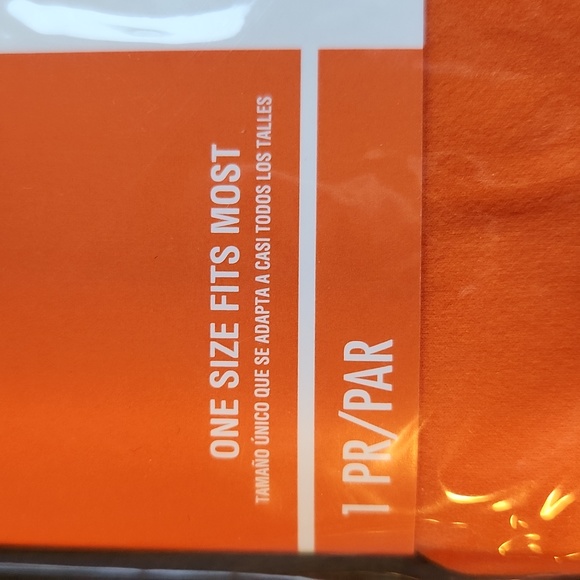 Amscan Adult footless tights ☆ Orange ☆ Brand New in pkg ☆  up to 160 lbs - Picture 4 of 8